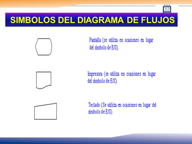 SIMBOLOS DEL DIAGRAMA DE FLUJOS